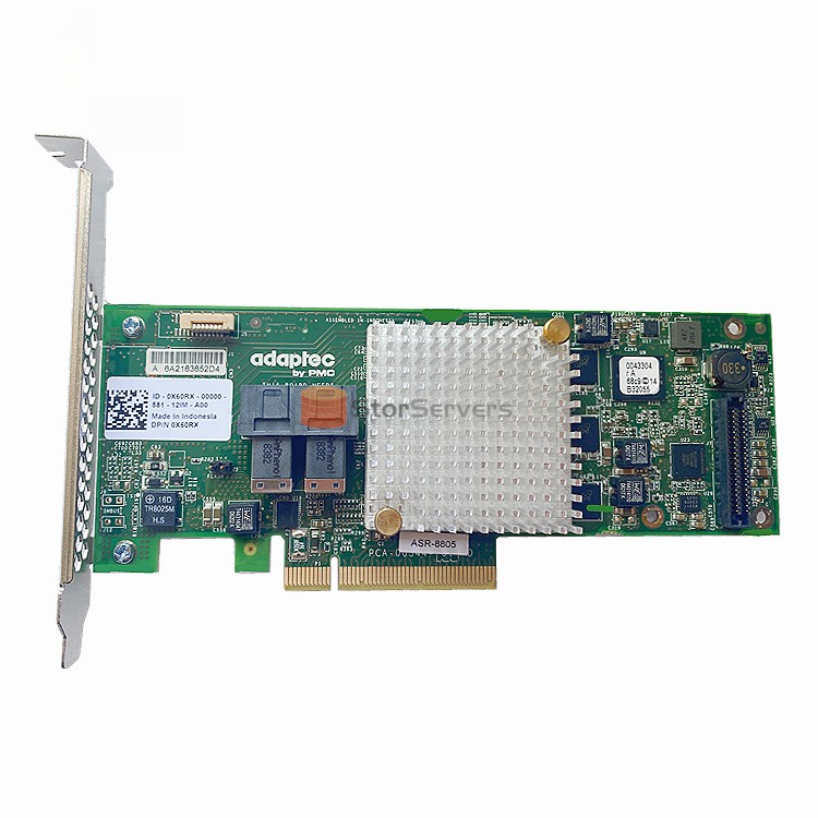 בקר RAID מסוג Adaptec ASR-8805 2277500-R SAS/SATA במהירות 12 ג'יגה-סיביות לשנייה עבור שרתים