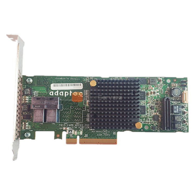 Adaptec RAID 7805 ASR7805 SAS/SATA MD2 במהירות 6Gbps – פרופיל נמוך עבור שרתים