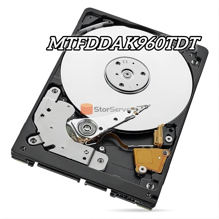 MTFDDAK960TDT כונן SSD SATA בנפח 960 גיגה-בתים (6 ג'יגה-סיביות לשנייה) תלת-ממדי TLC NAND בעל 96 שכבות