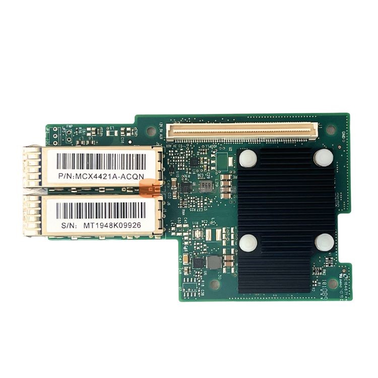 כרטיס ממשק רשת SFP28 PCIE3.0 MCX4421A-ACQN CONNECTX-4 EN 25GBE עם שתי יציאות עבור OCP