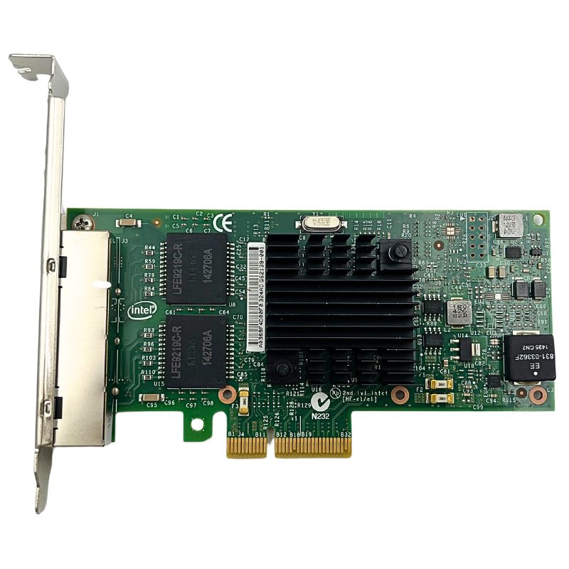 כרטיס רשת I350-T4 Ethernet PCIe 2.1 x4 מאוחד 4-BASE-T 1G RJ-45