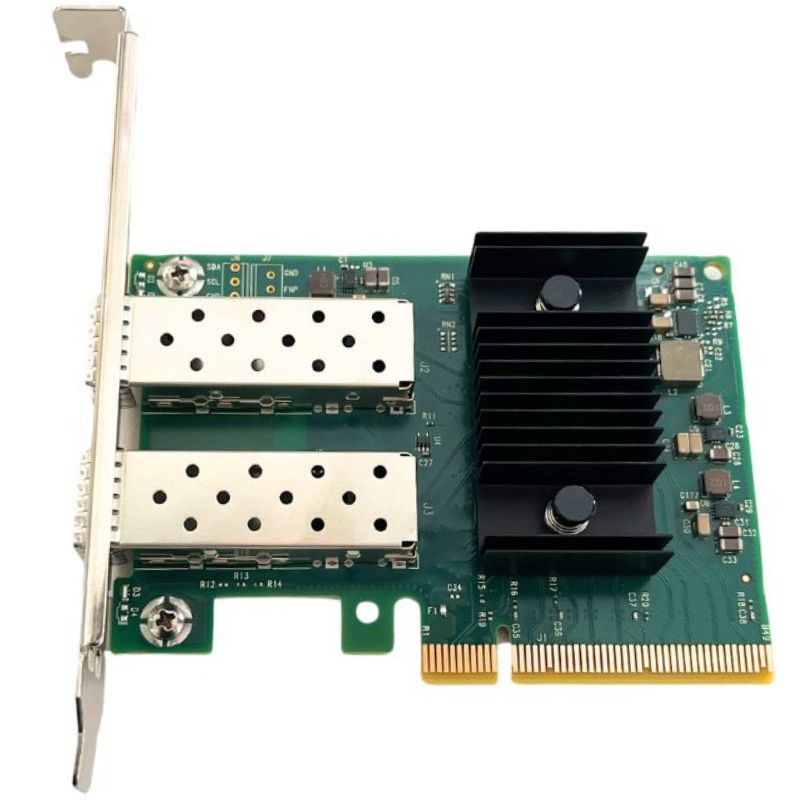 כרטיס רשת MCX631102AN-ADAT PCIe 4.0 x8 25G SFP28 Ethernet עם שתי יציאות