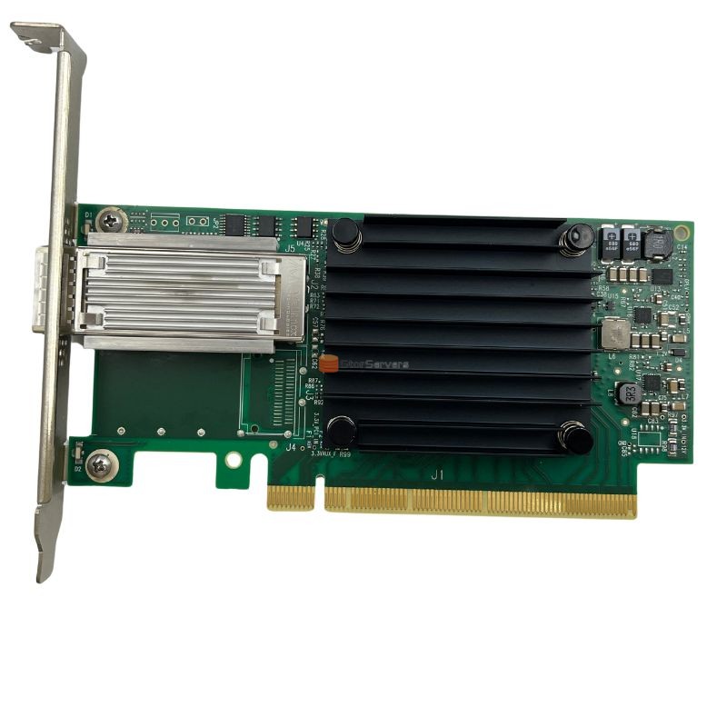 כרטיס רשת MCX455A-ECAT PCIe 3.0 x16 מתאם שרת QSFP28 Ethernet עם יציאה אחת