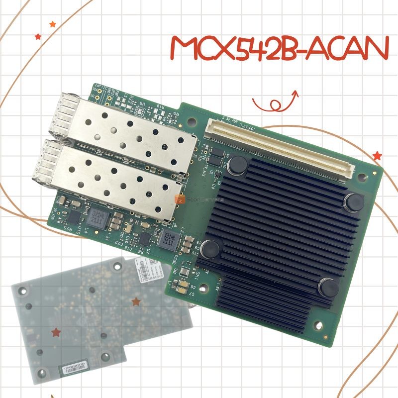 כרטיס ממשק רשת MCX542B-ACAN עבור OCP2.0 25GbE SFP28 PCIe3.0 x8