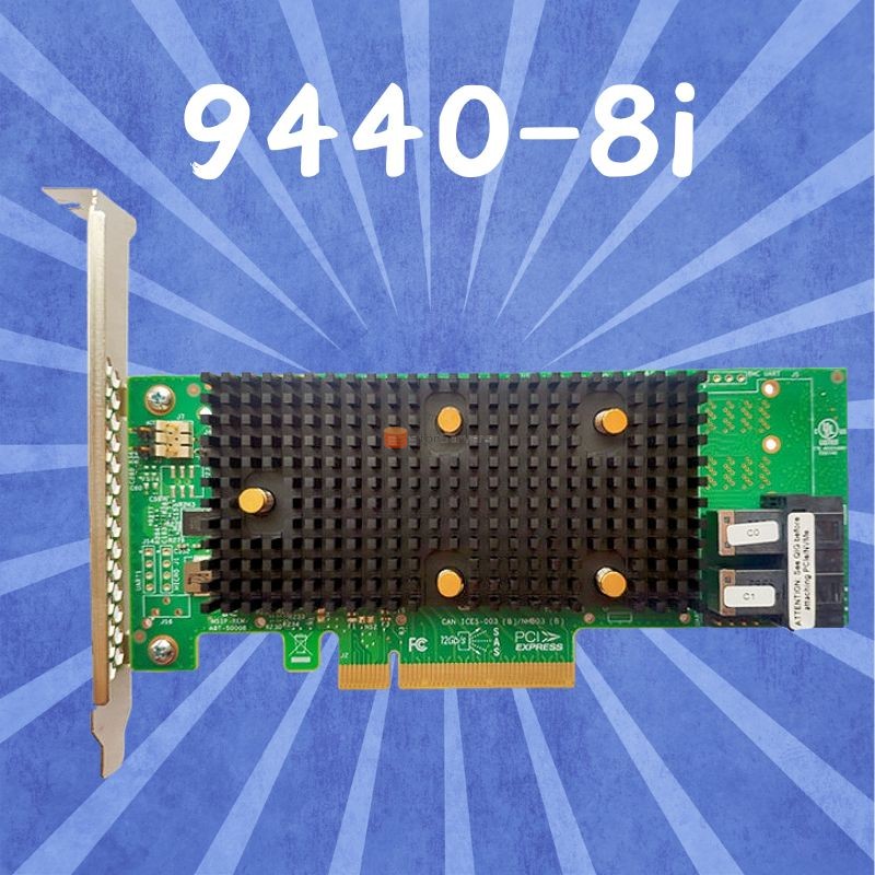 בקרי LSI 9440-8i 05-50008-02 מגה-RAID בקרי SAS , SATA , NVMe PCIe RAID SFF8643 במהירות 12 ג'יגה-סיביות לשנייה