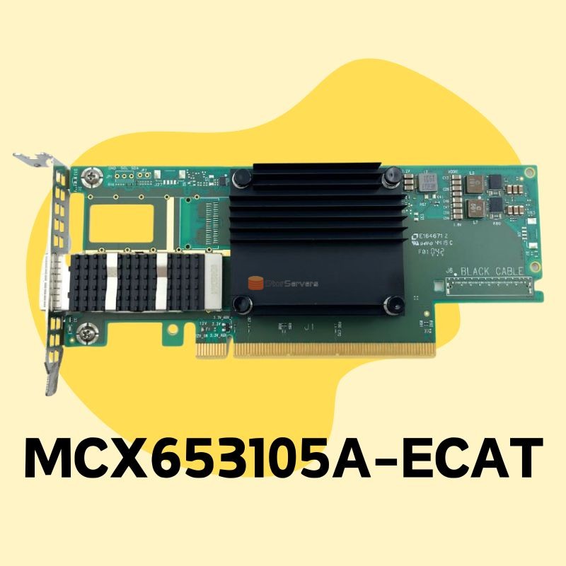 מתאם רשת מקורי MCX653105A-ECAT 100GbE QSFP56 במלאי