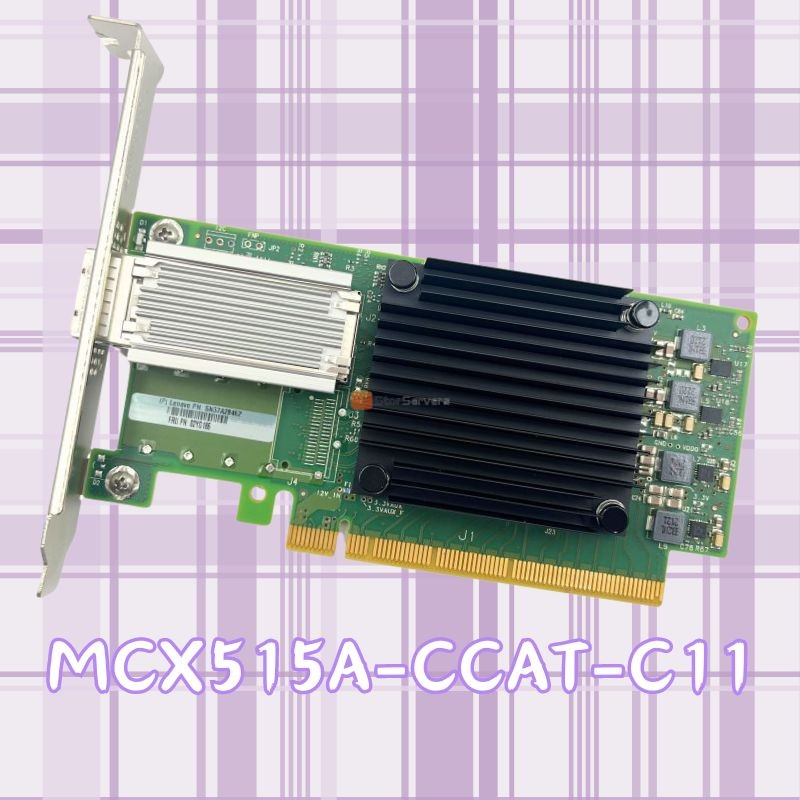 כרטיס מתאם רשת MCX515A-CCAT-C11 PCIe 3.0 x16 עם יציאה אחת 100G QSFP28 במלאי